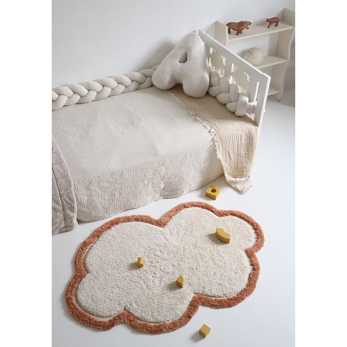 Tapis enfant nuage Little Nimbus Toffee nattiot-shop