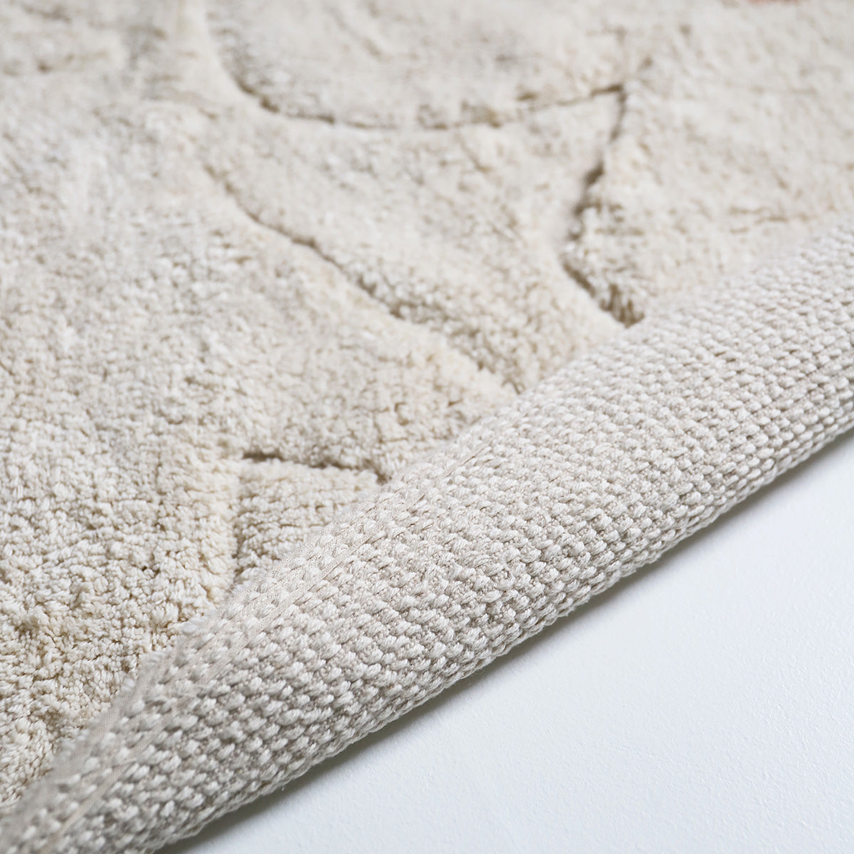 Tapis chambre enfant coton lavable motif fleurs GENTLE FLORA ROND nattiot-shop