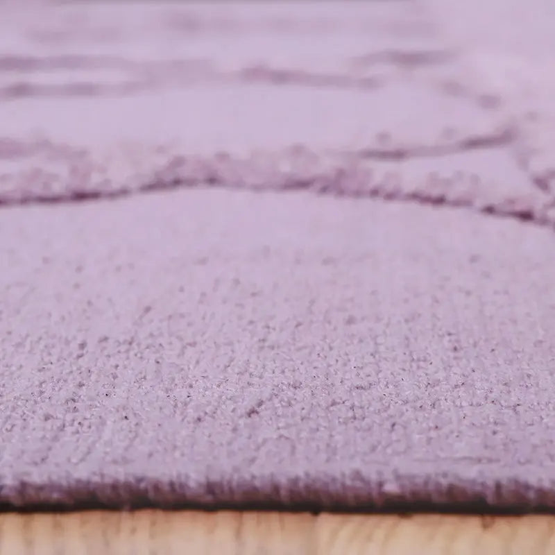 Tapis chambre fille coton EEMEE MAUVE nattiot-shop