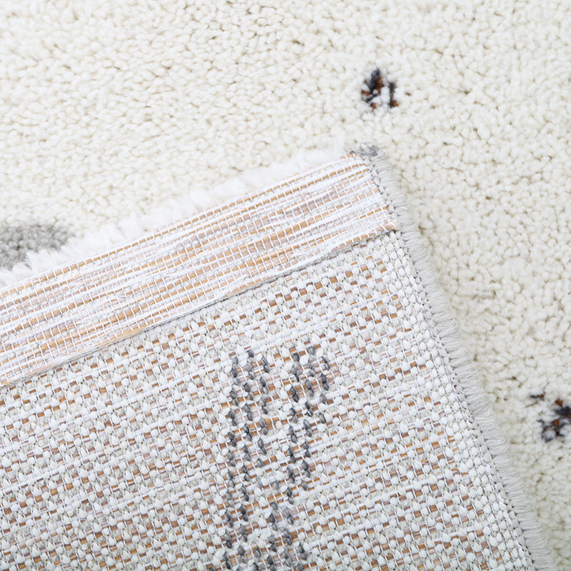 YUHNA children's rug wool look recycled material