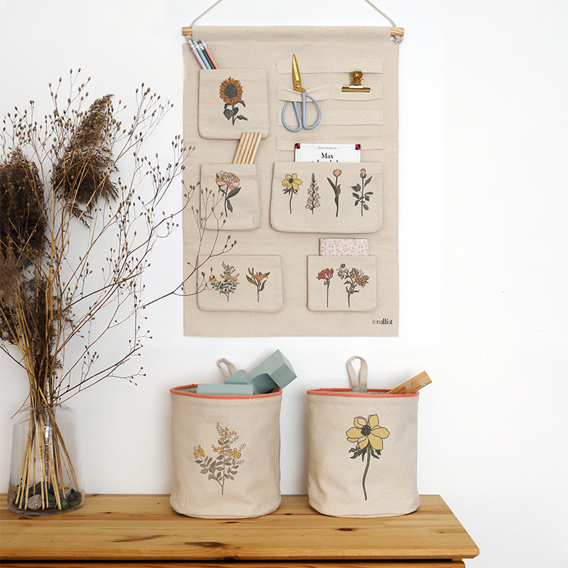 FLORA set 2 storage baskets