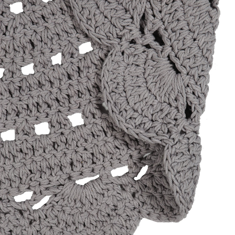 ALMA GREY crochet children's rug