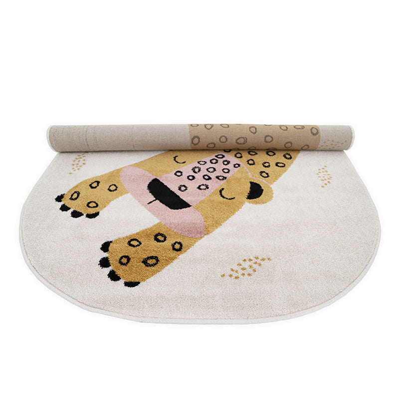 Tapis chambre enfant petit léopard KLEO MIEL