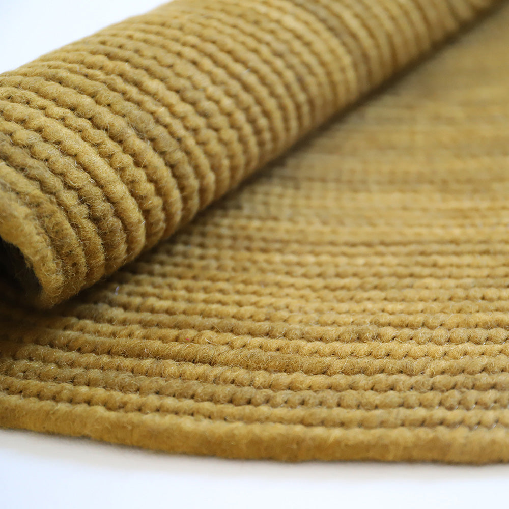 NEETHU OCRE S tapis laine feutrée nattiot-shop