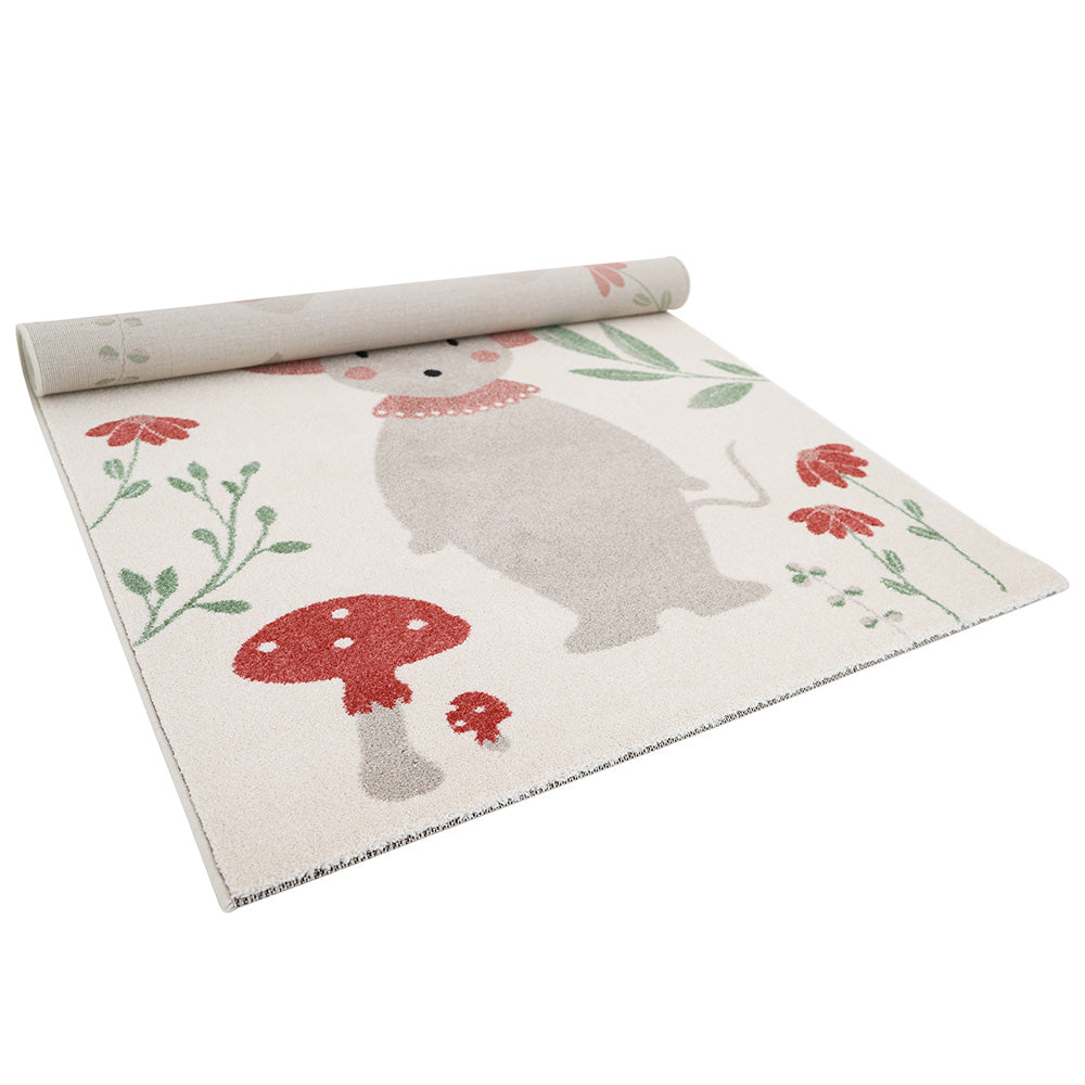 MONKEY PARADISE GREY M children's rug little monkeys