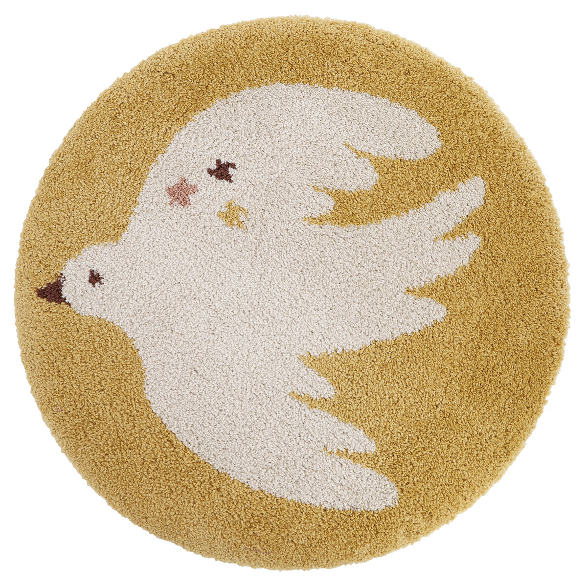 Tapis chambre enfant petit oiseau BOHEMIAN BIRD MIEL 