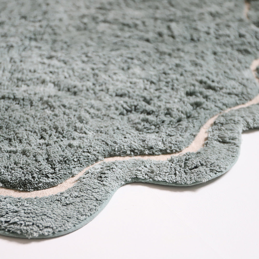 Tapis enfant coton lavable SWEET APRIL AQUA nattiot-shop