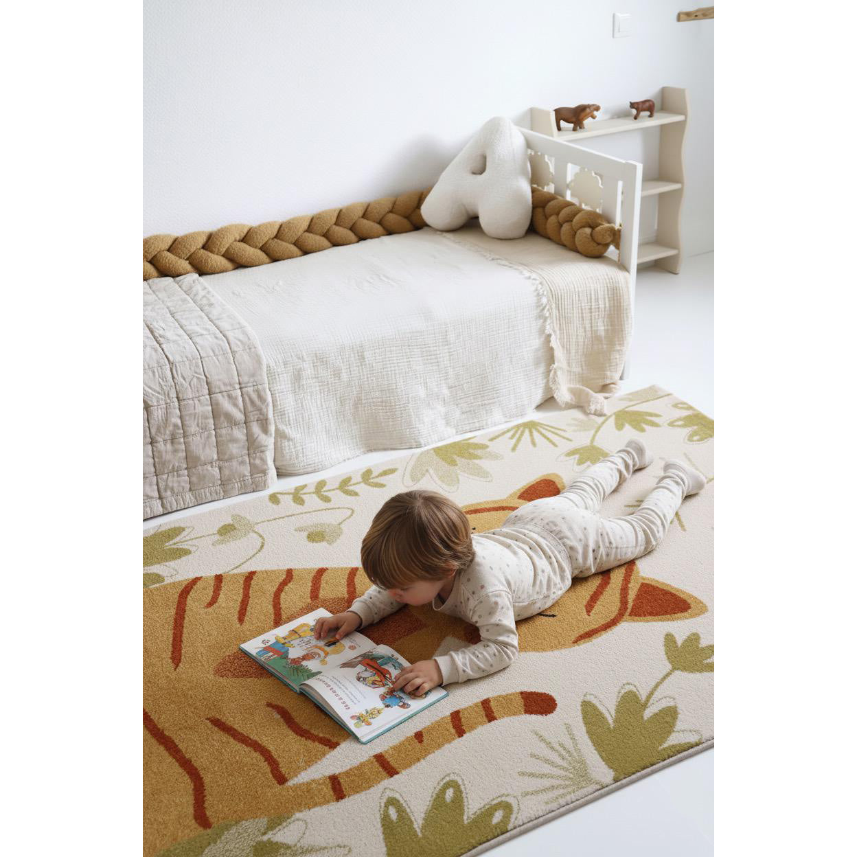 Tapis enfant tigre SILLY nattiot-shop