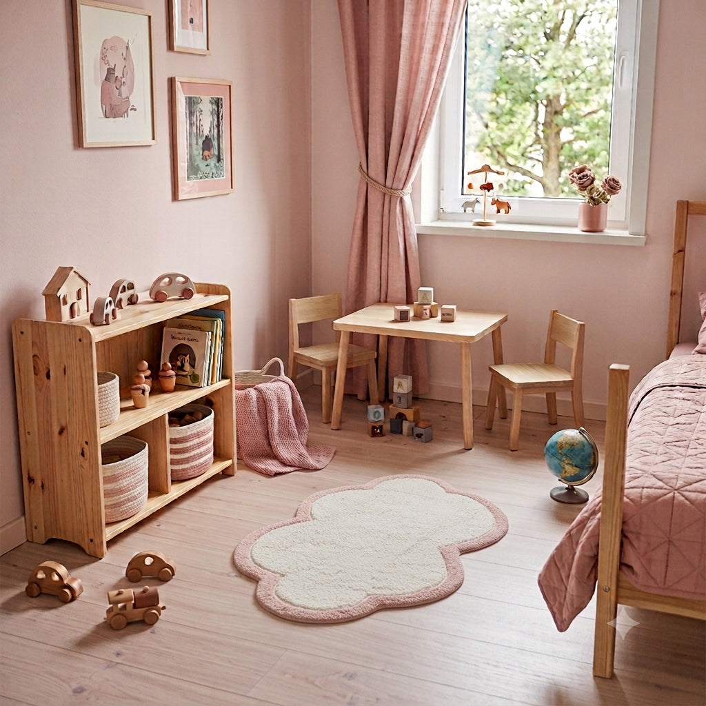 Tapis enfant nuage Little Nimbus Blush