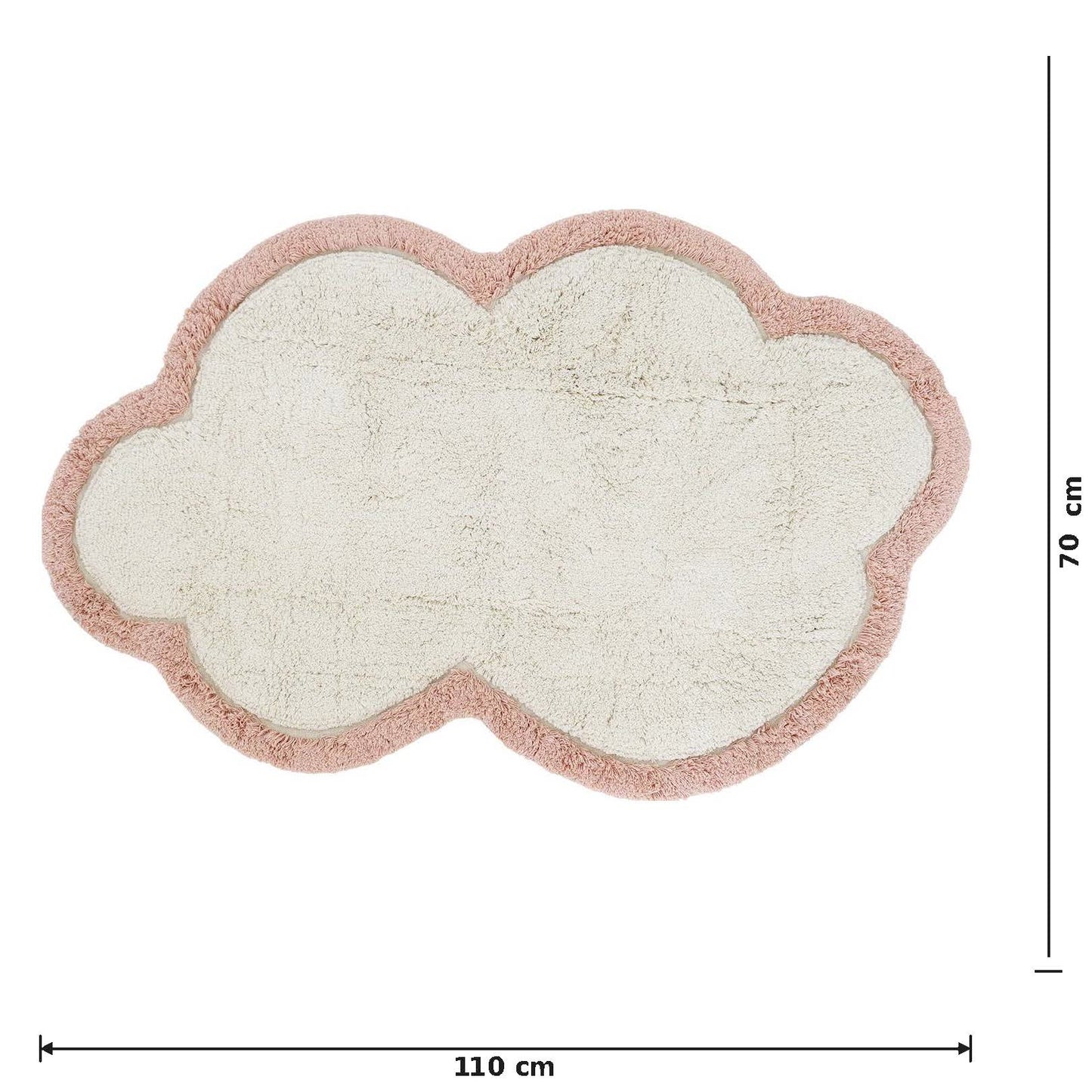 Tapis enfant nuage Little Nimbus Blush