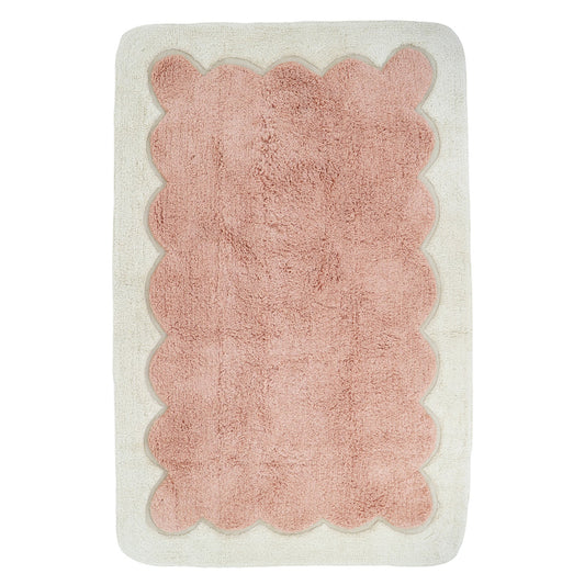 Tapis enfant design festonné Alfonsina Blush nattiot-shop