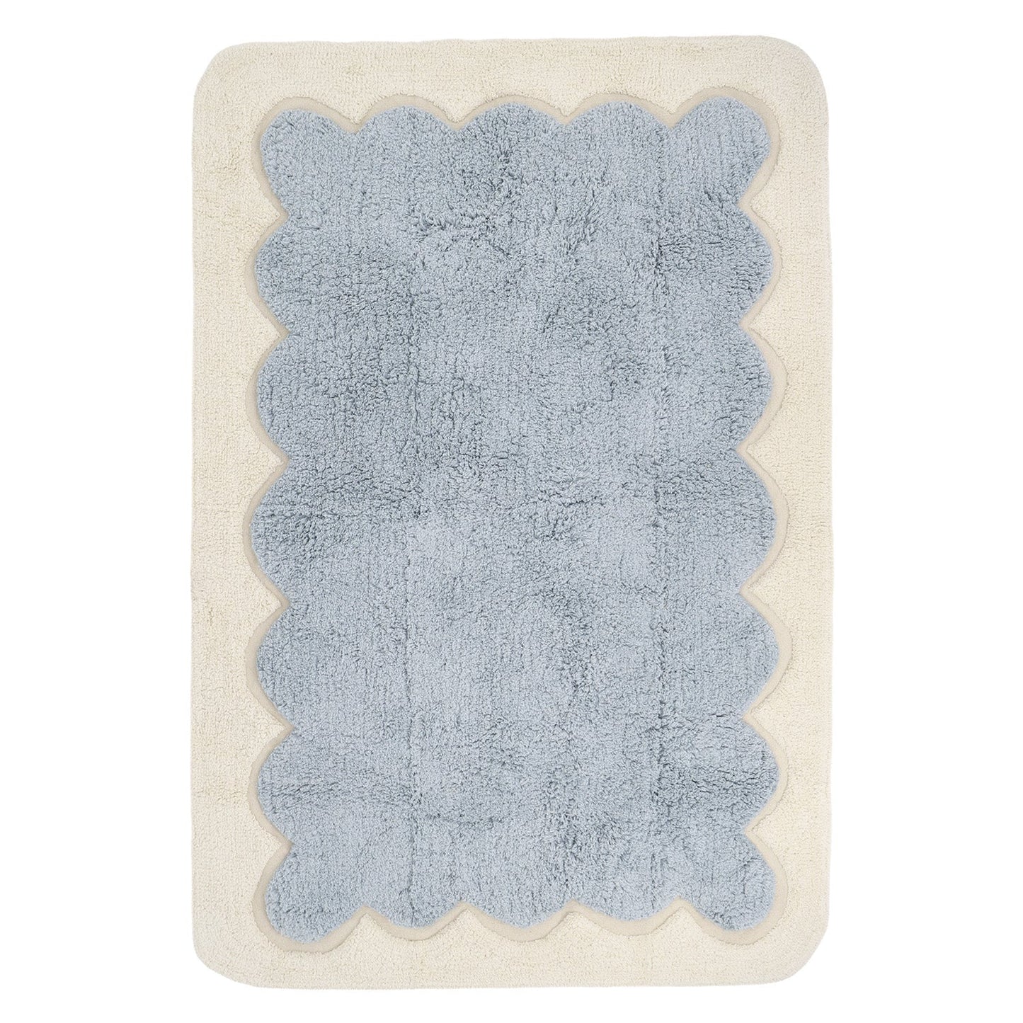 Tapis enfant design festonné Alfonsina Cloud Blue nattiot-shop