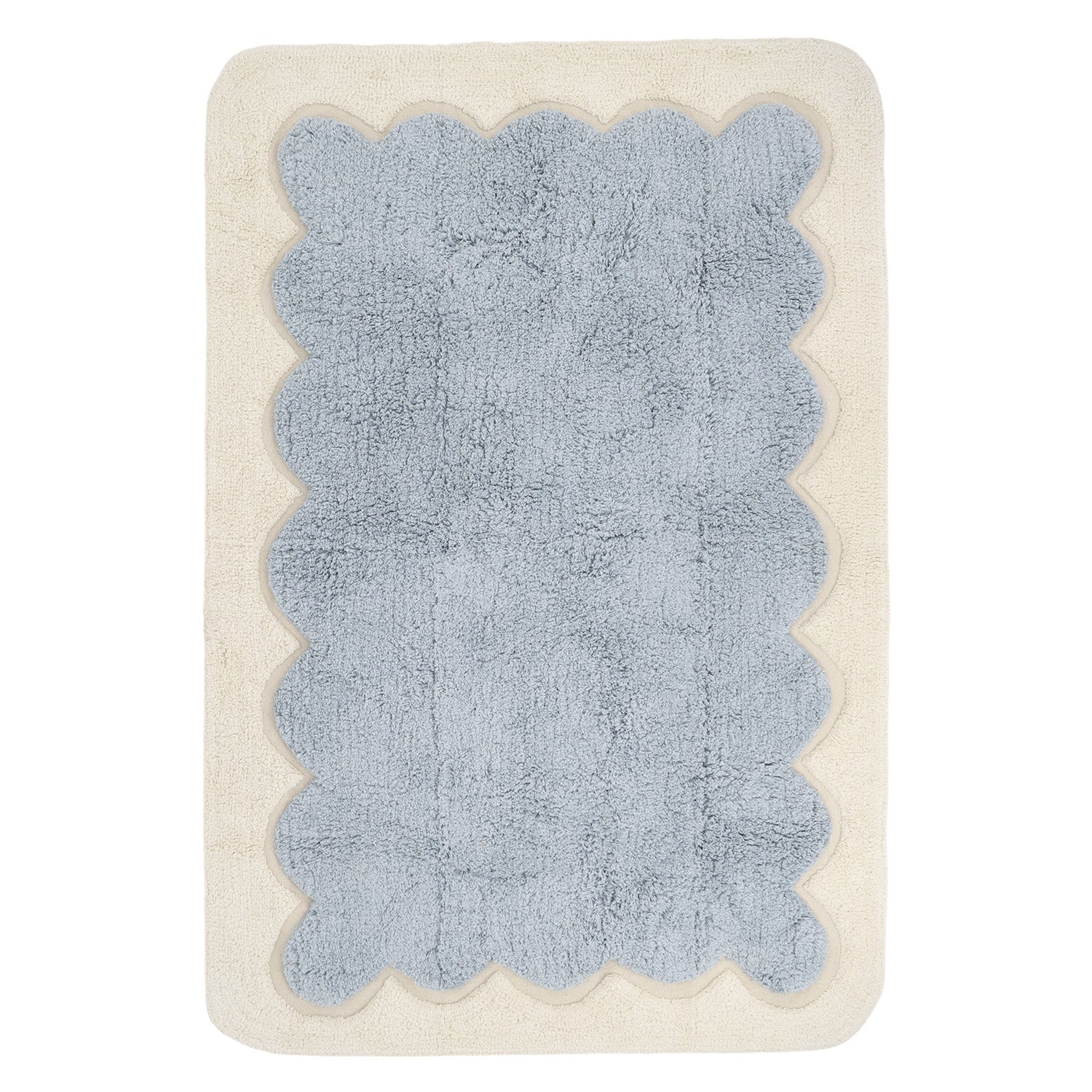 Tapis enfant design festonné Alfonsina Cloud Blue nattiot-shop