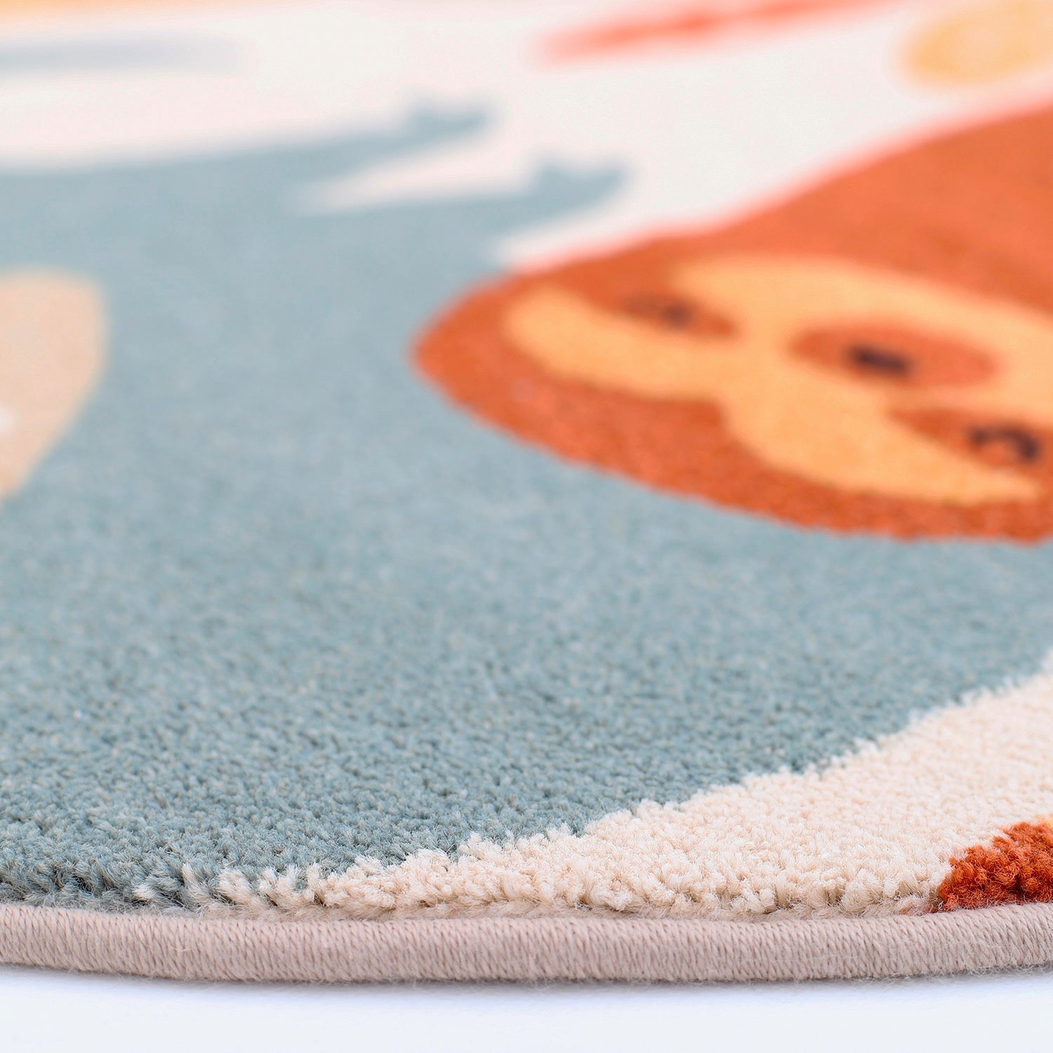 Tapis enfant tigre JUNGLE SUNRISE ROND nattiot-shop
