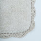 Tapis enfant coton rectangulaire double face MIANA Ecru