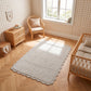 Tapis enfant coton rectangulaire double face MIANA Ecru