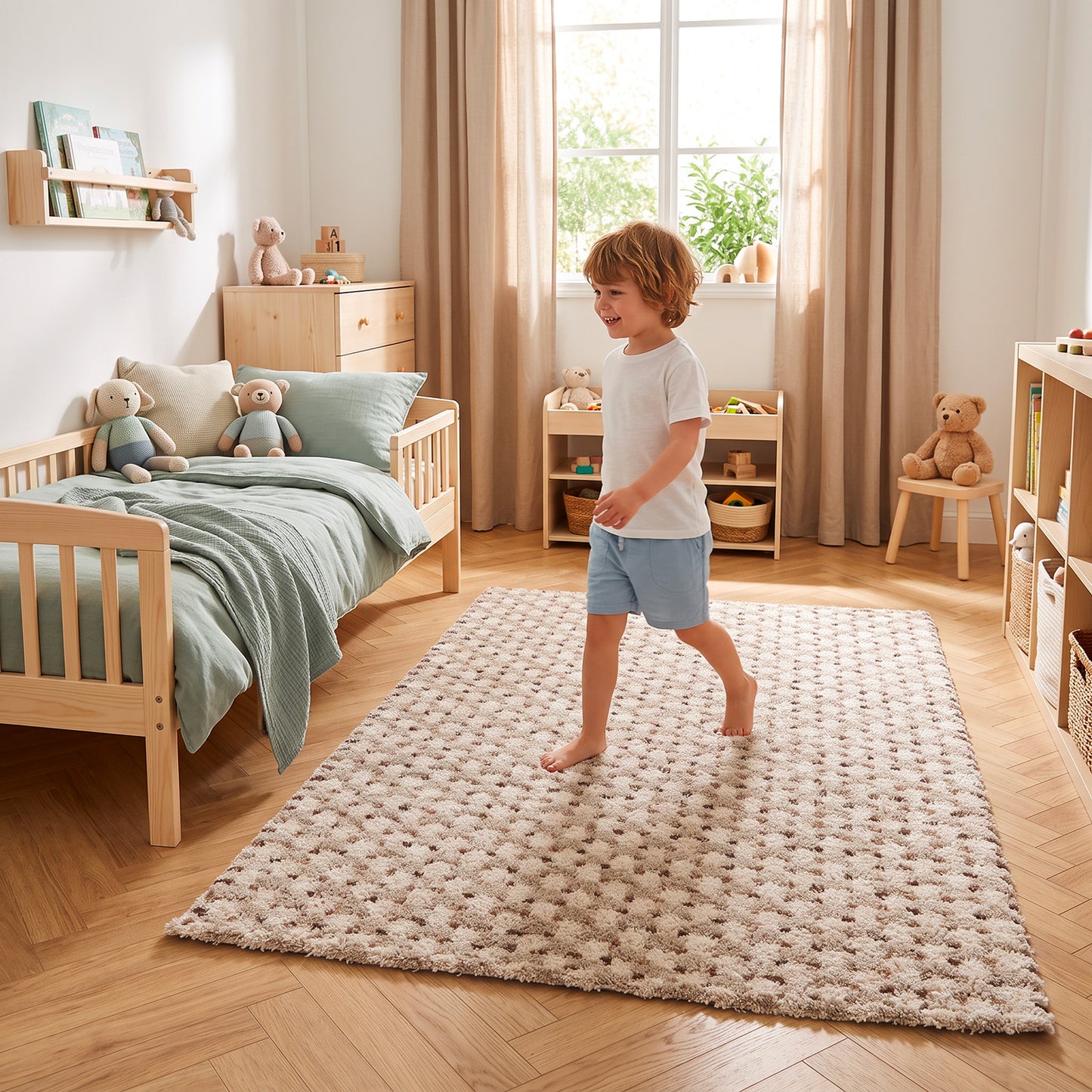 BOLLEN tapis enfant aspect laine