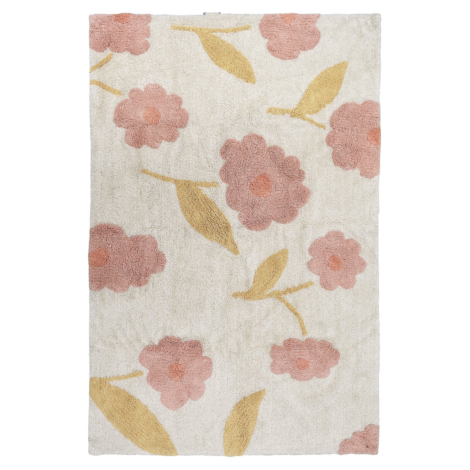 Tapis enfant design Sunny Flowers Peach nattiot-shop