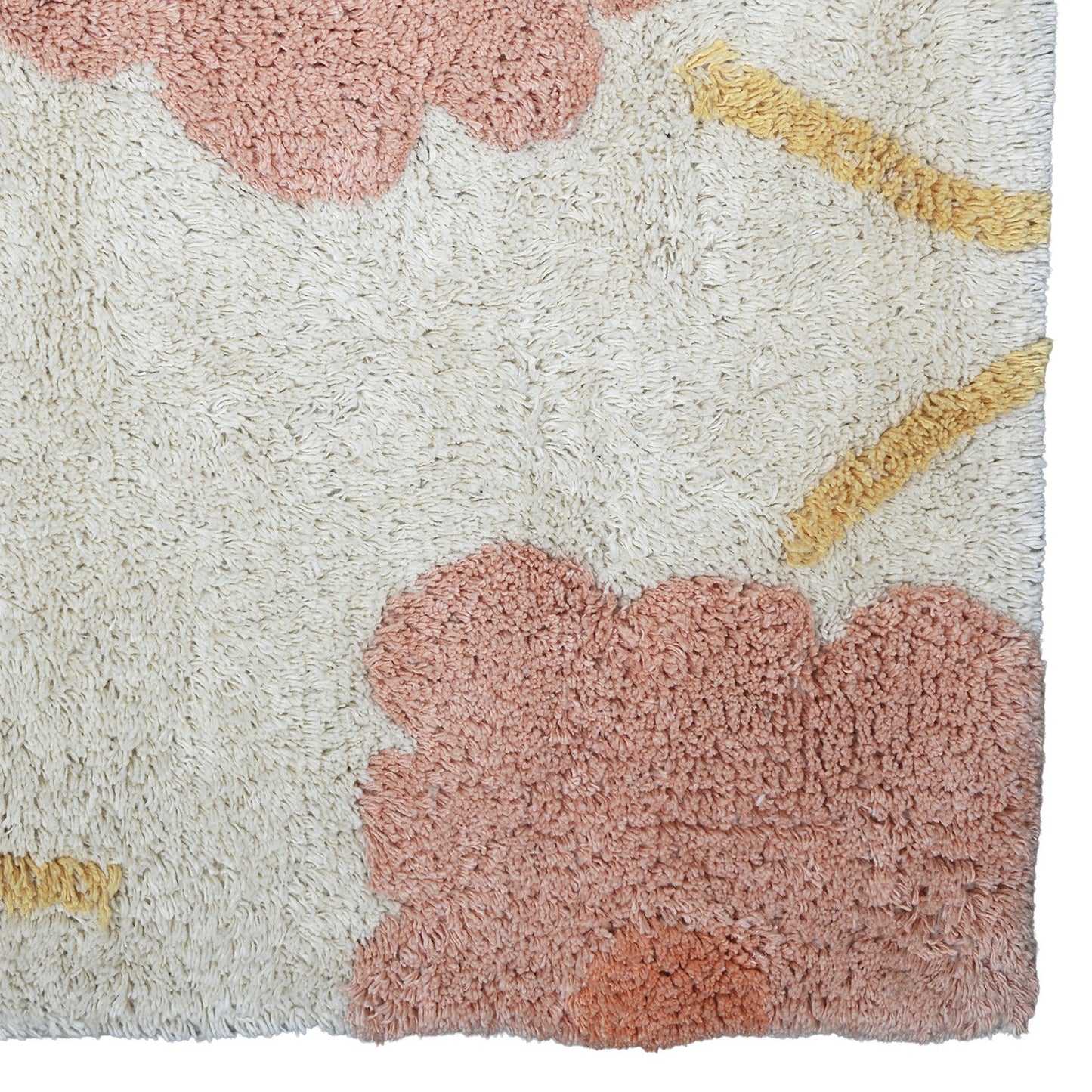 Tapis enfant design Sunny Flowers Peach nattiot-shop