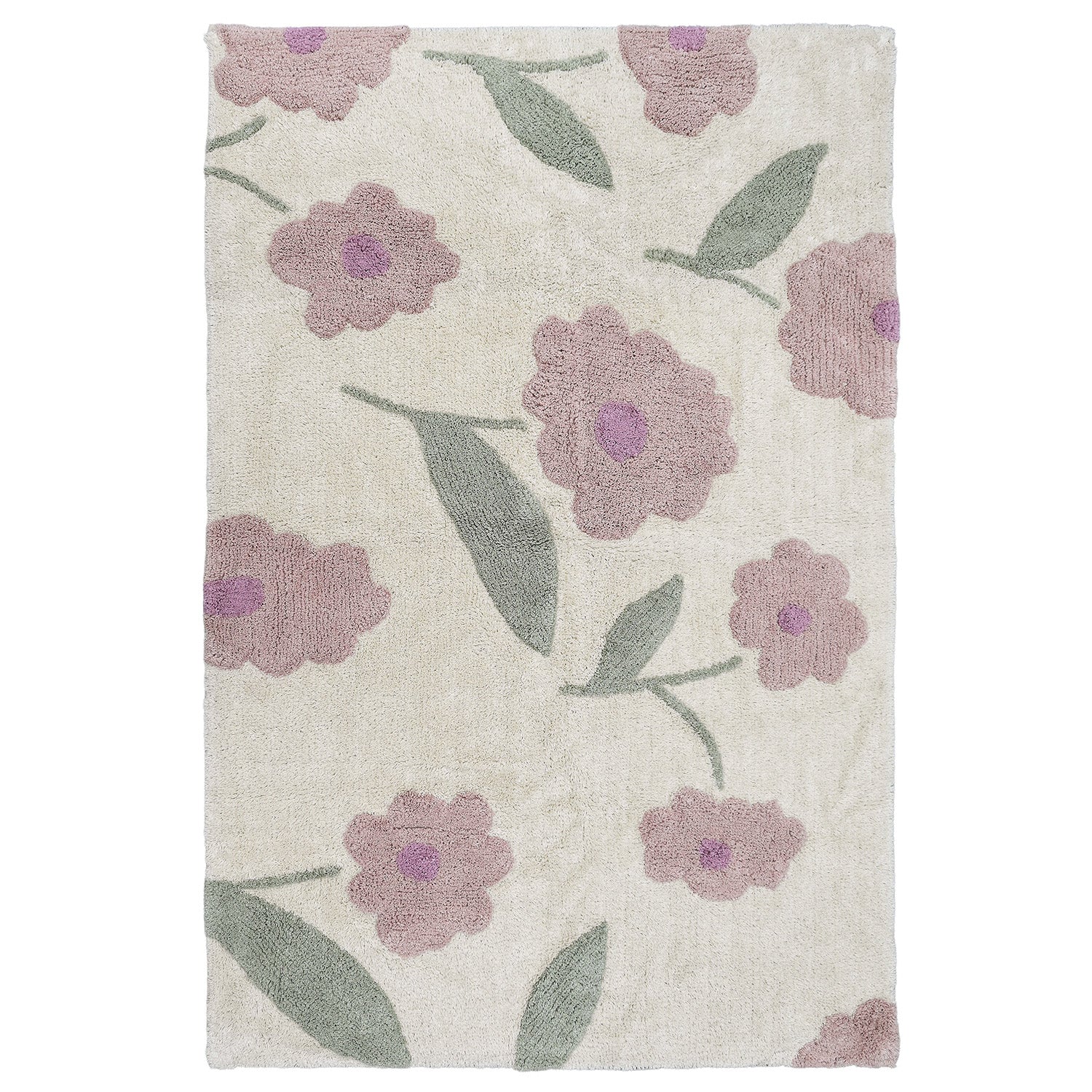 Tapis enfant design Sunny Flowers Rose nattiot-shop
