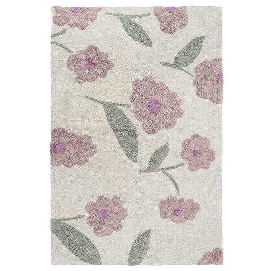 Tapis enfant design Sunny Flowers Rose nattiot-shop