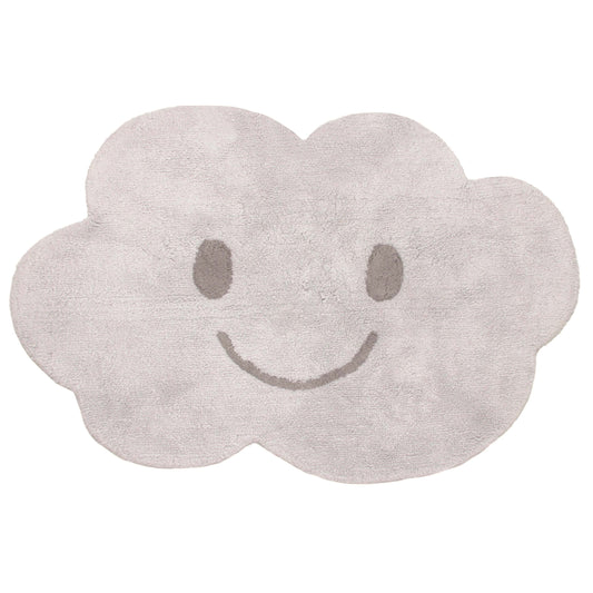 NIMBUS GRAY cloud baby rug