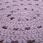 ALMA MAUVE crochet children's rug