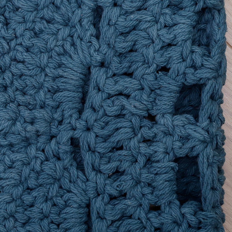 ALMA BLUE crochet children's rug