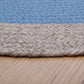 NOLAN BLUE children's rug in braided wool
