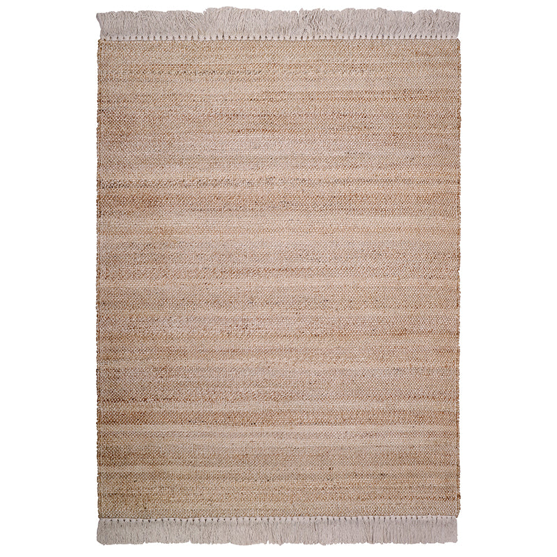 tapis jute de qualité avec fringes