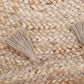 ELSE jute rug with pompoms