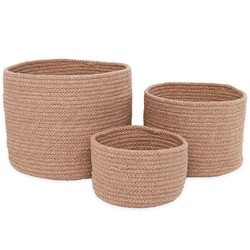 ILSE Almond set of 3 storage baskets