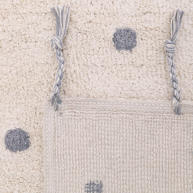 NÜMI Gray children's rug with dots