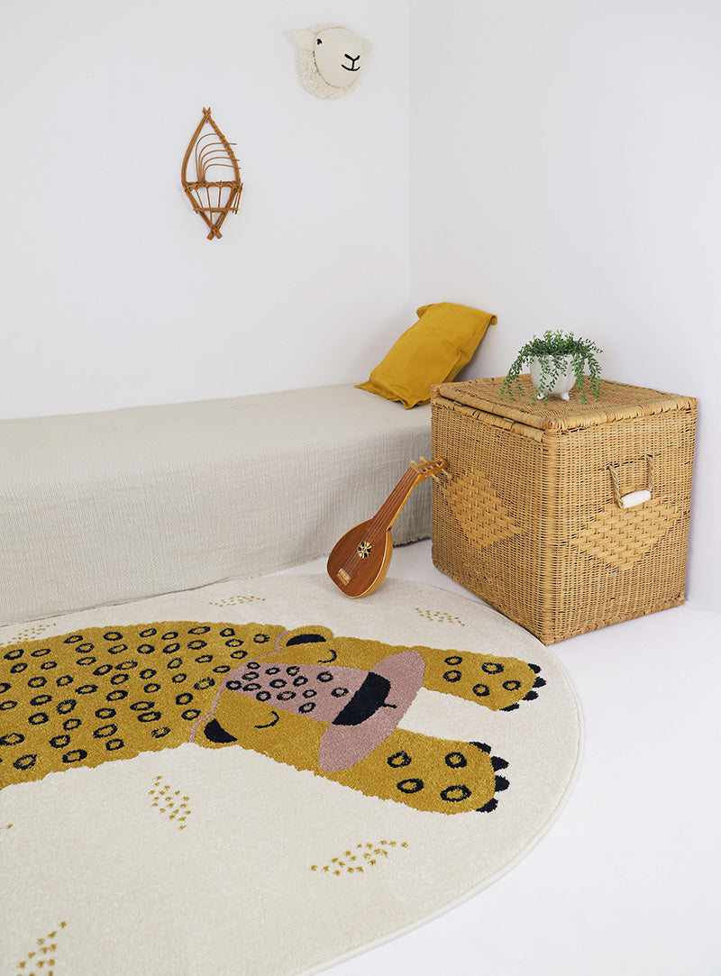 KLEO HONEY children's rug little leopard