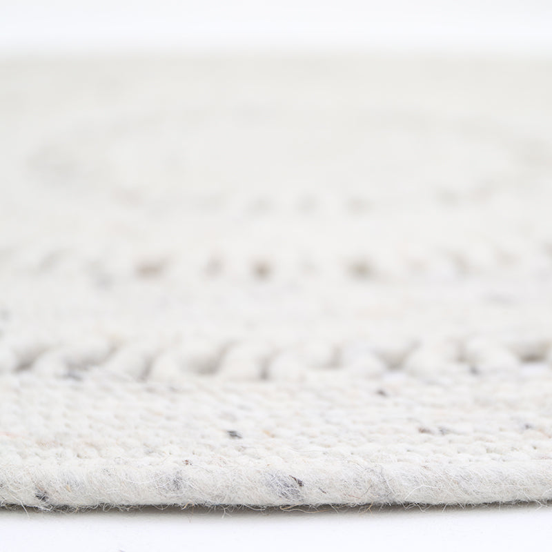 BIBEK NATUREL felted wool rug