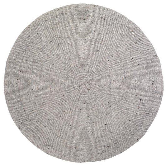 NEETHU GRAY M felted wool rug