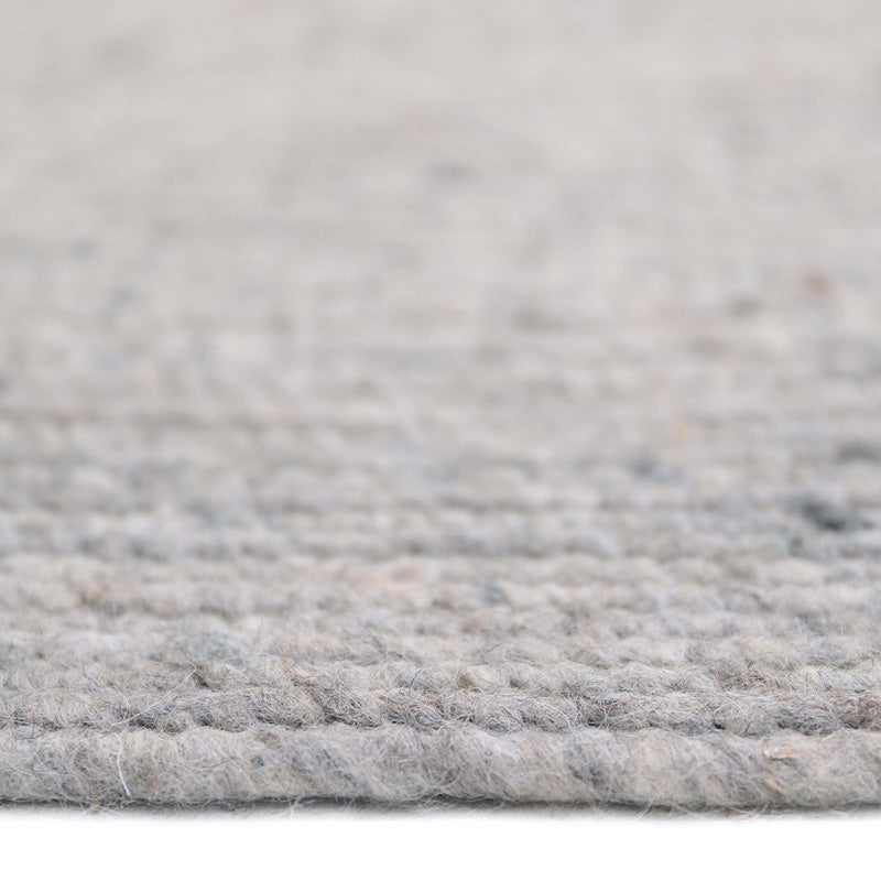 NEETHU GRAY S felted wool rug