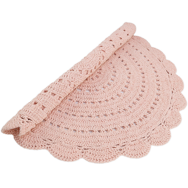 ALMA NUDE crochet children's rug