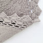 PERLA Gris tapis finition crochet
