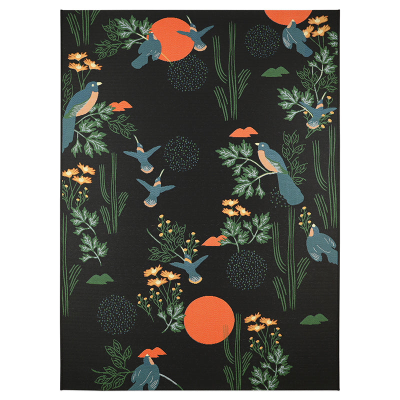 Tapis design oiseaux outdoor BLOOM S