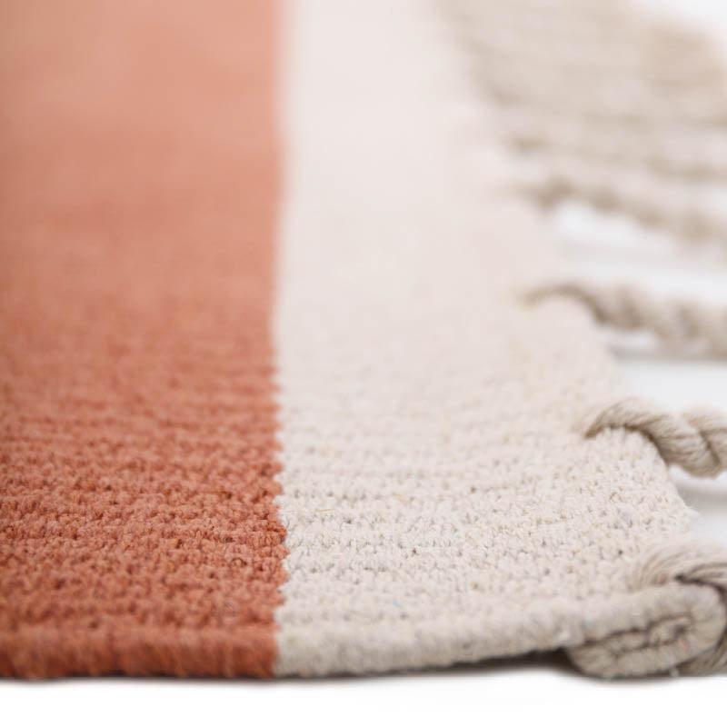 LISBOA CORK PINK contemporary cotton rug