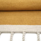 LISBOA MOUTARDE tapis coton contemporain