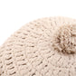LENKA ECRU round crochet cushion