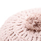 LENKA NUDE PINK round crochet cushion