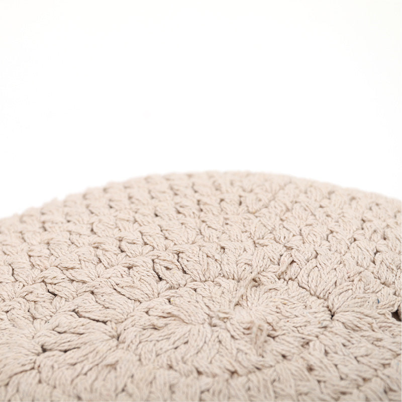PLUME ECRU crochet bohemian cushion