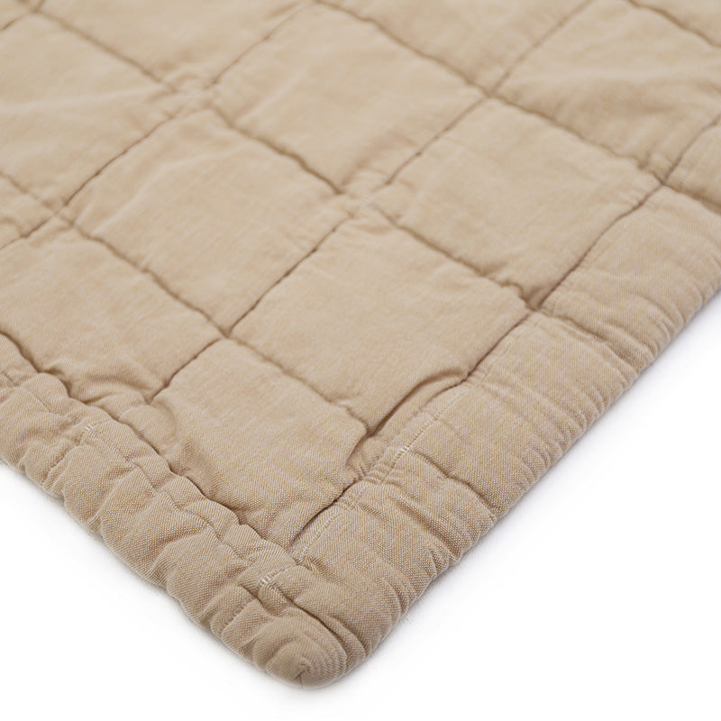 ANNA CARAMEL LAVE M reversible baby blanket