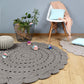 ALMA GREY crochet children's rug